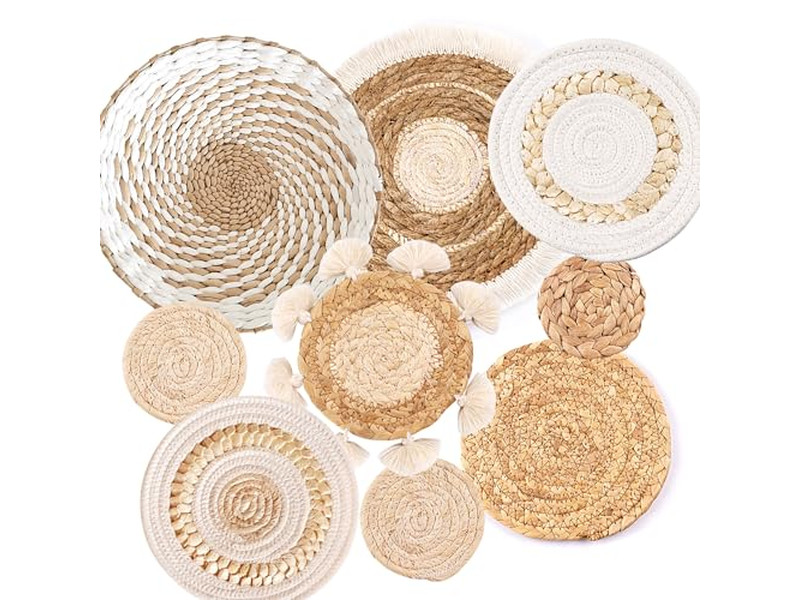 Seagrass Baskets Wall Decor Hanging Set Of 10 Basket 13