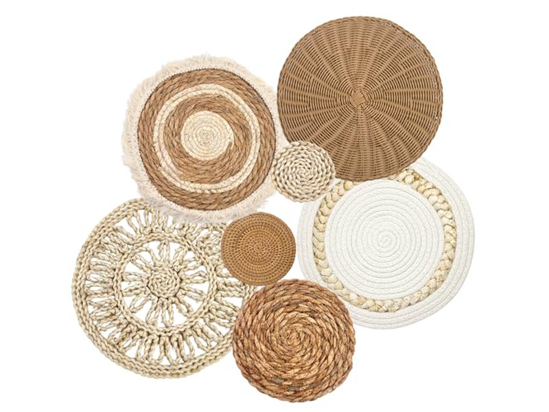 Woven Rope Frame Wall Decor Wooden Decorations For Home