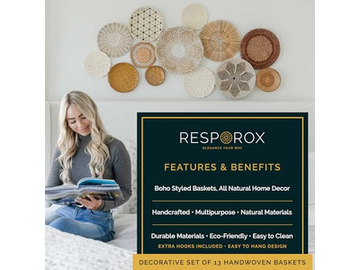 Bohemian Kitchen Wall Decor Modern Southwest Set Of 12 Basket