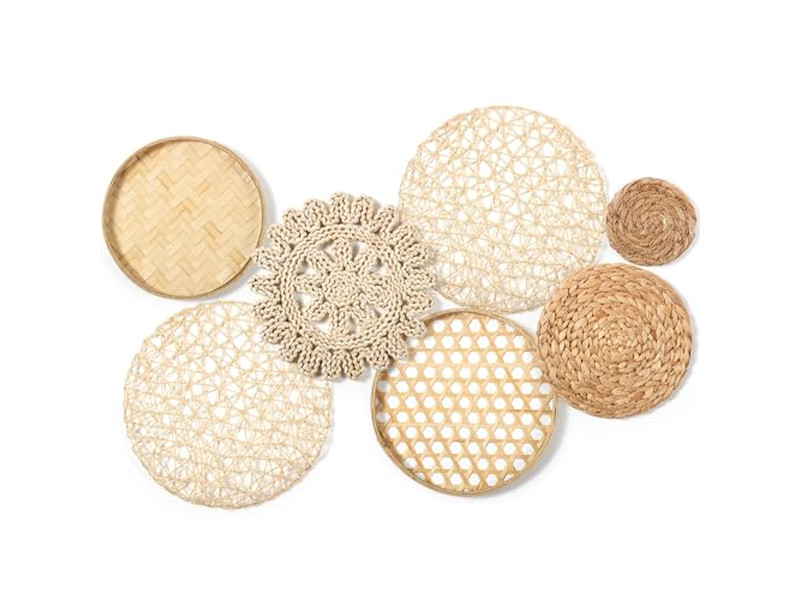 Coastal Wall Decor For Home Rustic Clearance Wicker Decorations Bamboo