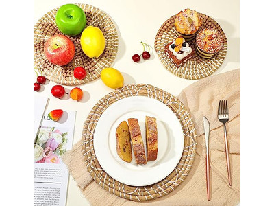 Hand Woven Wall Decor Round Handmade Decorative Hanging