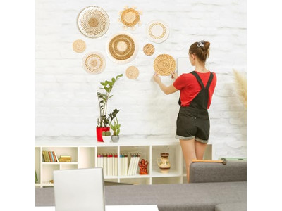 Seagrass Baskets Wall Decor Hanging Set Of 10 Basket 13