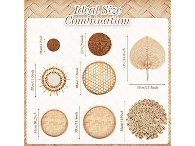 Wall Basket Decor With Blue Decoration From Bamboo Africa Art