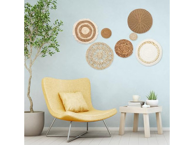 Woven Rope Frame Wall Decor Wooden Decorations For Home